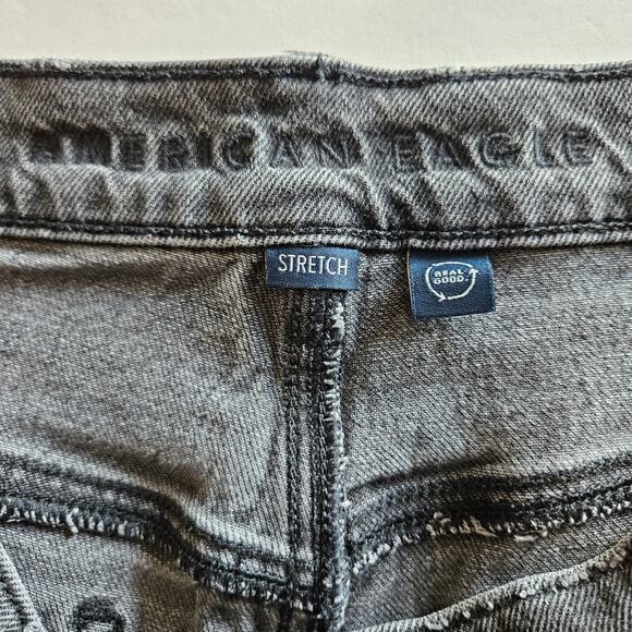 American Eagle High Rise Relaxed Straight Jeans Plus Size 18 Casual Neutral - Picture 9 of 13